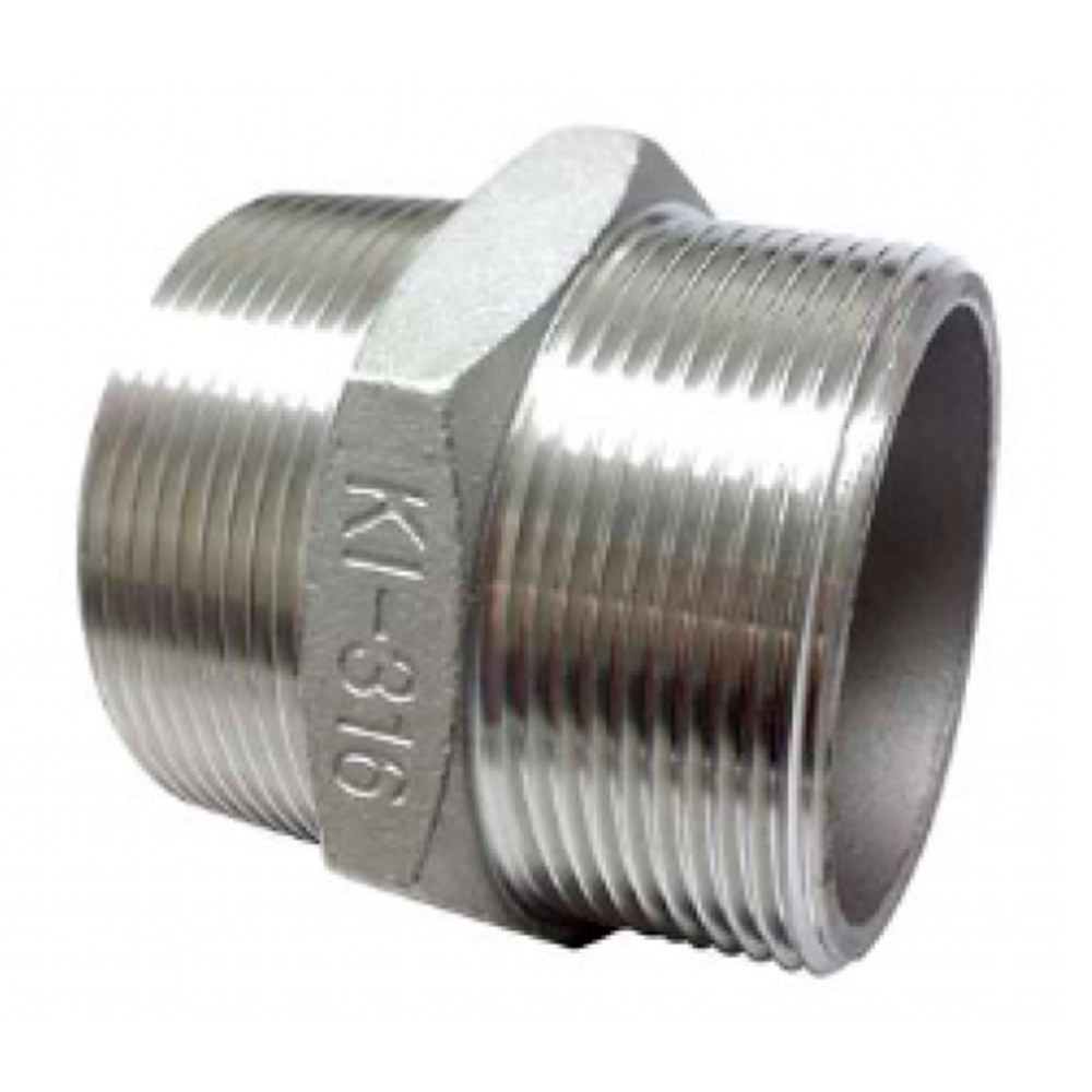 Niple Duplo Sextavado Macho BSP